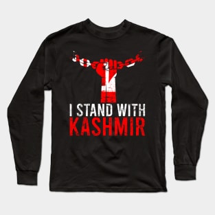 I Stand With Kashmir Pray For Kashmir - India Free Kashmir Long Sleeve T-Shirt